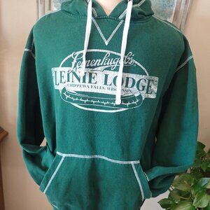 Vintage Leinenkugels Sweatshirt Men's XL Hoodie Beer Brewing Leinie Lodge